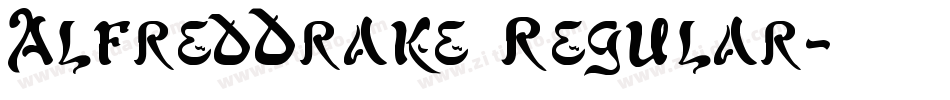 AlfredDrake Regular字体转换